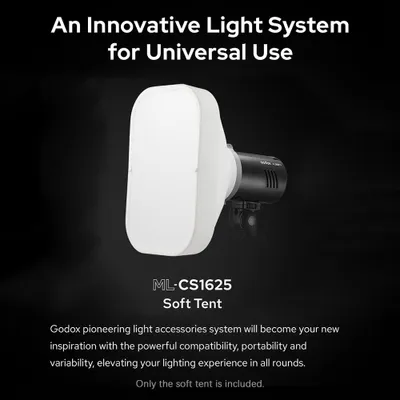 Image de Kit de boîte à lumière Godox ML-CS1625 avec 3 adaptateurs pour la photographie, l'éclairage, le flash, le studio, le portrait et le live streaming