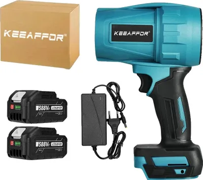 Obrázek produktu pro KeeAffor Turbo foukač, výkon 2000W, rychlost větru 0-200 m/s , 2 BATERIE 588VF, EU