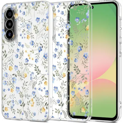 Produktbild von Handyhülle für Galaxy A27 5G, Tech-Protect FlexAir, Transparent mit Floralem Muster