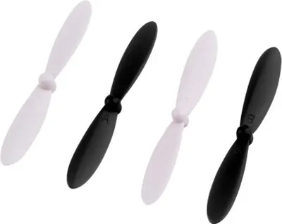 Produktbild von vhbw 4x Propeller kompatibel mit Ninetec Spyforce1 Drohne - 2 Paar Ersatzpropeller, Selbstsichernd Schwarz Weiß
