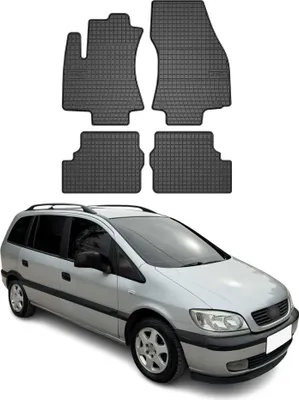 Produktbild von OMAC Gummi Fußmatten für Opel Zafira 1999-2005 Automatten Gummi Schwarz 4tlg