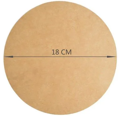 Image de Papier sulfurisé résistant à la chaleur, Ø 18 cm, 100 feuilles