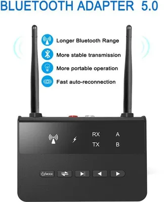 Produktbild von Bluetooth-Adapter mit hoher Auflösung und geringer Latenz, Bluetooth-Audio-Adapter, für TV, Kopfhörer, Heimstereo