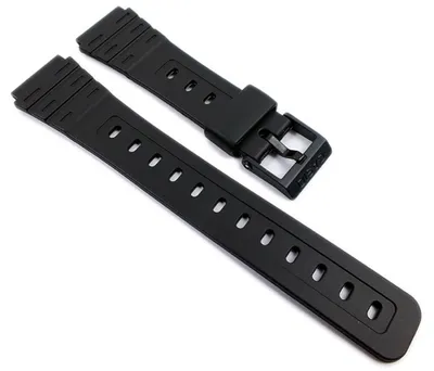 Produktbild von Casio Ersatzband | Uhrenarmband Resin schwarz 18mm W-59-1VD W-59