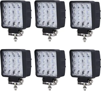 Produktbild von Greenmigo 6x 48W LED Arbeitsscheinwerfer Zusatzscheinwerfer LED Scheinwerfer IP67 Offroad Wasserdicht Flutlichtstrahler 12V 24V [++]