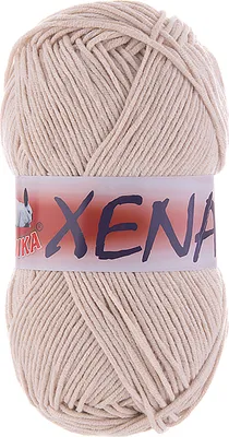 Produktbild von 100g Strickgarn Xena Unifarben 55%Baumwolle Klassikstrickgarn Häkelgarn Farbwahl