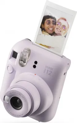 Produktbild von Fujifilm Instax Mini 12, 86 x 54 mm, Violett, 60 mm, 62 x 46 mm, 2/2, Zeitautomatik AE