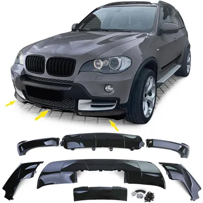 Produktbild von Für BMW X5 E70 2007-2010 nicht M-Paket Performance Bodykit FRONT HECK schwarz