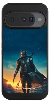 Produktbild von NIVOCASE Hülle für Google Pixel 10 Handyhülle NIVOcore Case Schwarz Sonnenuntergang Star Wars The Mandalorian