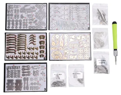 Produktbild von 3D-Metallpuzzle-Set zum Bauen von STEM-Lernspielzeug DIY mechanische Puzzle-Bausteine ​​für Kinder Erwachsene Gold