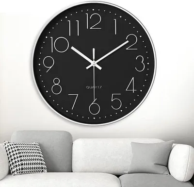 Immagine prodotto di Orologio al quarzo moderno, 30 cm, bianco e nero