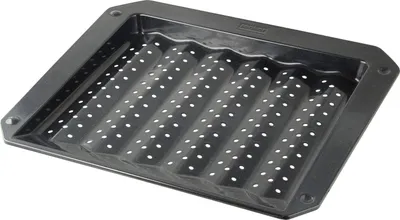 Grill- und Ofenplatte emailliert 38x33 cm, schwarz, 1 Stück