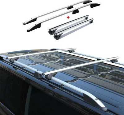 Obrázek produktu pro Sada střešních nosičů pro VW Caddy Alu Grey L1 krátký rozvor 4x