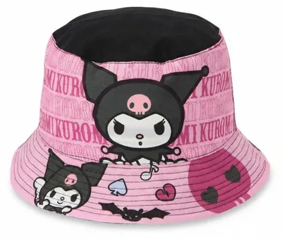 Image de Casquette de pêcheur Hello Kitty Kuromi pour enfants, casquette d'été, taille 54 - 54, violet