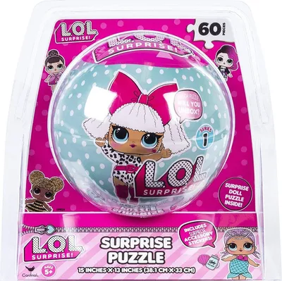 Produktbild von Games LOL Doll SphereTin - Puzzle, 60 Teile, Poster und Sticker, L.O.L. Surprise, 60 Stück(e), Cartoons, 4 Jahr(e)