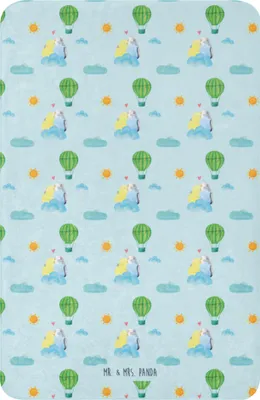 Produktbild von Mr. & Mrs. Panda Tagesdecke Wellensittich Liebe 100 x 150 cm - Blau - Geschenk, Wohndecke, Vögel, Verknallt, Wärmedecke, Plaid, Kuscheldecke, glücklich, Freund, Kuscheln