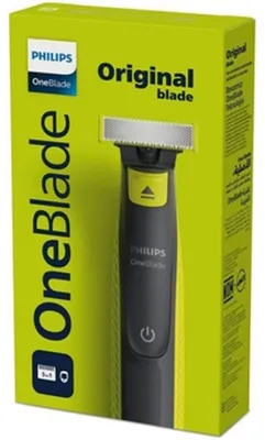 Zdjęcie produktu dla Philips Norelco OneBlade OneBlade QP2724/20 Twarz, Golarka foliowa, Szary, Limonka, Contour-following technology, Dual protection system, Original Blade, QP210, QP220, QP230, QP610, QP620, QP410, QP420, Bateria, Niklowo-metalowo-wodorkowa (NiMH)