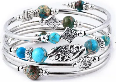 Produktbild von Wickelarmband Esperanza Imperial Jasper
