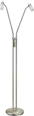 Image de Leuchten Direkt Lampadaire MAX LED 2 flg. acier