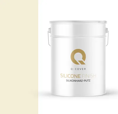 Produktbild von Silikonharz-Putz | Weiß-gelb | Reibeputz | Silikonputz | Fassadenputz | 25 kg 1,5mm | Kratzputz Oberput Strukturputz Fertigputz Wände Und Decken