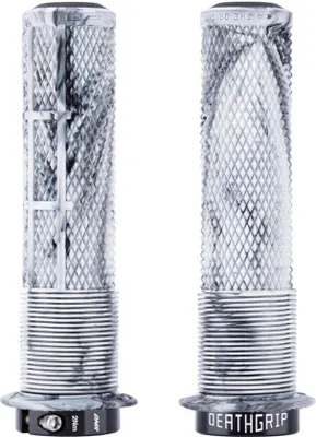 Immagine prodotto di Impugnatura per manubrio DMR Brendog FL Death Grip 2 Lock-On 133/29,8 mm, Snow Camo - Bianco Nero