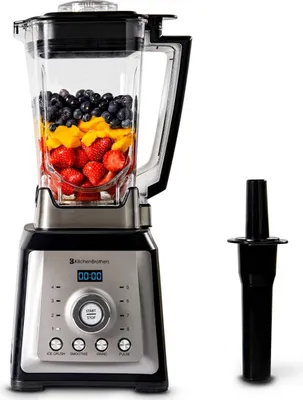 Produktbild von KitchenBrothers Power Standmixer - 2000W - 2L - Smoothie Maker - Eiscrusher - 4 Modi - 8 Geschwindigkeiten