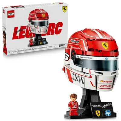 Produktbild von LEGO Scuderia Ferrari HP Casque Charles Leclerc Modell, Formel 1 Produkt, Edition 43014
