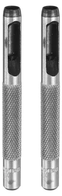 Obrázek produktu pro Lochovací nástroj pro děrování kůže, kulatý, s otvorem, z uhlíkové oceli, 6 mm, 2 kusy