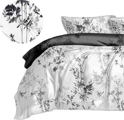 Produktbild von Domarex Bettwäsche-Set 160x200 cm mit 2 Kissenbezügen 70x80 cm – Satin-Mikrofaser, Weich, Wendbar, Premium, Satin Dream