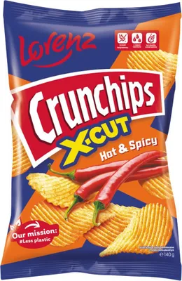 Obrázok produktu pre Crunchips X-Cut Spicy Potato Chips 140 G