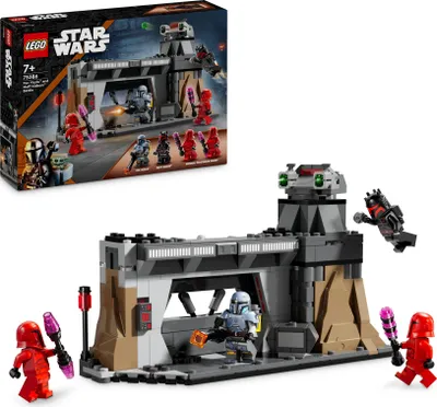 Produktbild von LEGO Star Wars: The Mandalorian Duell zwischen Paz Vizsla and Moff Gideon, Bauspielzeug zum Sammeln für Kinder, Geschenkidee für kreative Jungen und Mädchen ab 7 Jahren, Mandalorianer-Spielzeug 75386