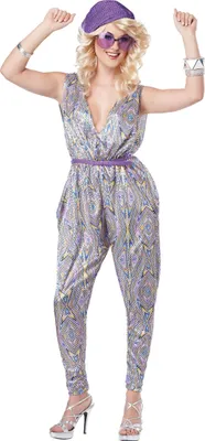 Immagine prodotto di costume da discoteca anni '70 da donna color argento - XS