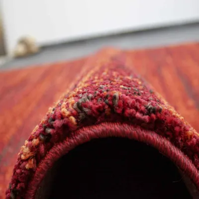 Produktbild von Designer Teppich Wohnzimmer weich mit dichtem Flor meliert versch. Farbvarianten, Farbe:Cooper, Maße:80x300 cm