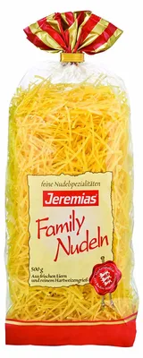 Produktbild von Jeremias Family Suppennudeln 2 mm mit frischen Eiern 500g 4er Pack