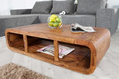 Produktbild von Couchtisch Curved II 100cm Sheesham 37204