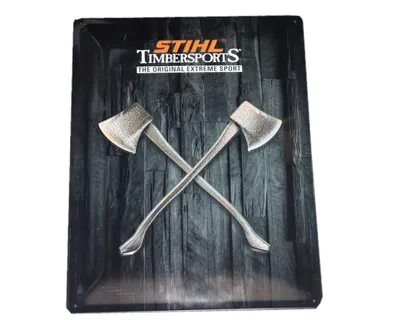 Produktbild von Stihl Blechschild Timersports Werbeschild STS, Hochformat 30 x 40 cm, Innenraum