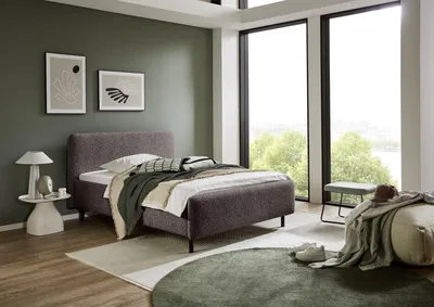 Produktbild von Meise Möbel Stauraumbett Primo 140x200 cm | Bettkasten & Lattenrost | Strukturstoff Anthrazit | Metallfuß schwarz