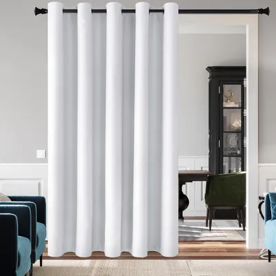 Productafbeelding van Gordijnen roomdivider 213 x 203 cm, voor woonkamer, geluiddempend, ondoorzichtig