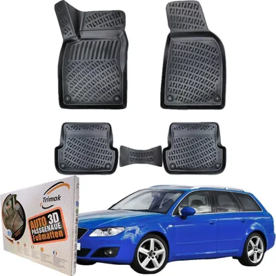 Produktbild von Trimak Autofußmatten kompatibel mit Seat EXEO 2008-2013 Auto Allwetter Gummimatten