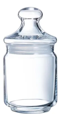 Immagine prodotto di Barattolo decorativo, contenitore in vetro, ideale per gioielli e decorazioni, capacità 0,3 litri