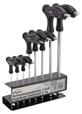 Produktbild von Schraubendrehersatz T-Griff 8-tlg. Kugelkopf-Sechskant