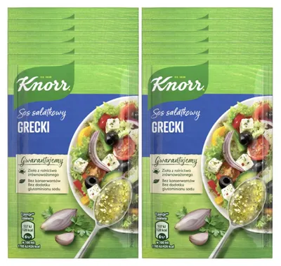 Produktbild von Knorr Salatkrönung Griechische Art Dressing 10x 9g - Salatdressing
