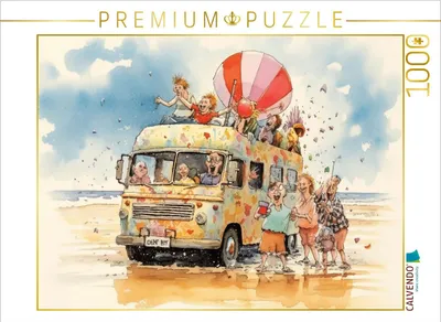 Produktbild von CALVENDO Puzzle Strandfreuden | 1000 Teile Lege-Größe 64x48cm Foto-Puzzle für glückliche Stunden