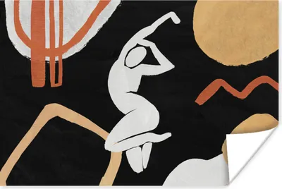 Produktbild von MuchoWow® Poster Frau - Figur - Kunst 120x80 cm - Bilder