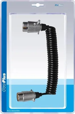 Immagine prodotto di Cavo a spirale 3,5 M con 2x connettori metallici a 7 pin in blister
