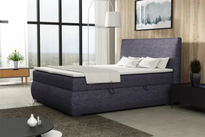 Produktbild von Boxspringbett Schlafzimmerbett MATTIA 100x200cm inkl.Bettkasten