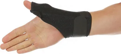 Produktbild von Jumadas Daumenbandage – Daumenschiene – Daumenschutz – Daumenbandage – Daumenbandage – Einheitsgröße – Rechts – Schwarz