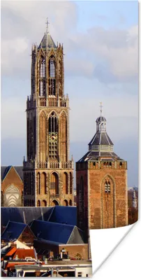 Produktbild von MuchoWow® Poster Domturm - Wolken - Utrecht 20x40 cm - Plakat - Foto