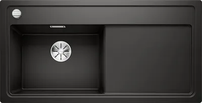 Produktbild von Blanco Zenar XL 6 - Silgranitspüle, 1000x510 mm, mit Ablaufsystembedienung und Zubehör, Schwarz 526058