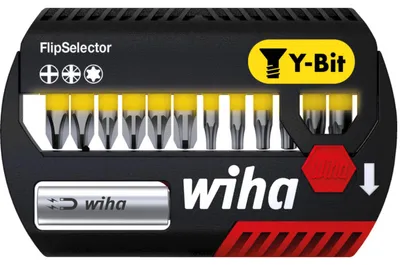 Image de Wiha 41827 Wiha Bit-Set FlipSelector Y-Bit 41824, 13-tlg.